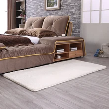 Лидер продаж! Кашемир Однотонная одежда ковер Гостиная Спальня пол прикроватный коврик Одеяло Pad высокой плотности утепленные Противоскользящие коврики