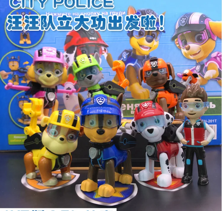 Paw patrol Dog Anime Toys Figurine Plastic Toy Action Figure model patrulla canina toys Children Gifts