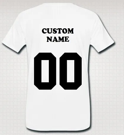 Custom #00 Name and Number Back Printed t shirts DIY Shirts for Men ...