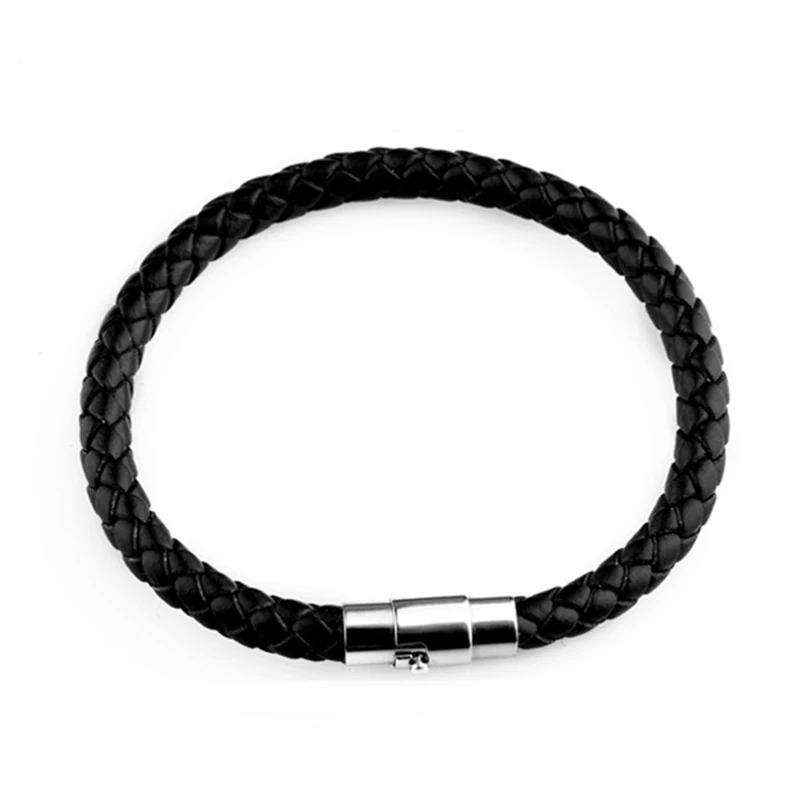 Мужской кожаный браслет дружбы черный в стиле панк 2018|leather bracelet|friendship braceletsblack leather