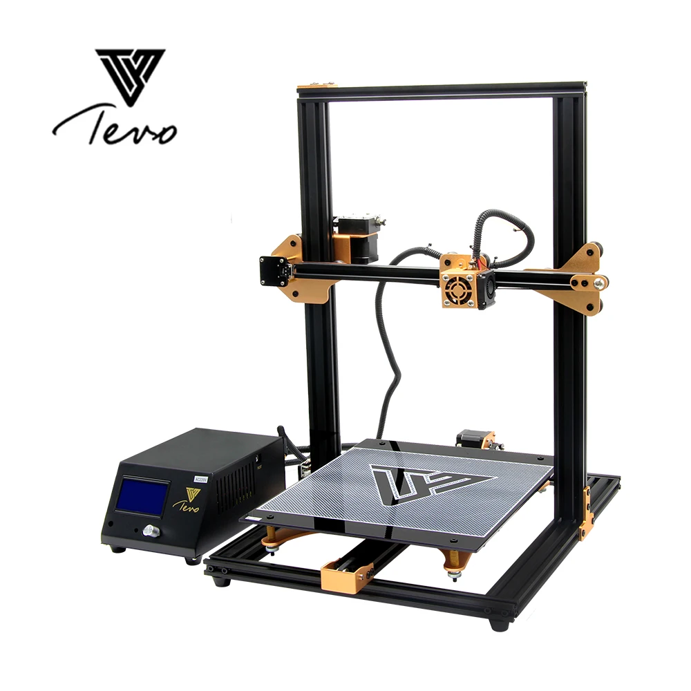Les meilleurs imprimantes 3D avec double extrudeur en 2018 - 2018 TEVO TornaDo 3D Printer Fully AssembleD Aluminium Extrusion 3D Printing Machine Impresora 3D High Precision