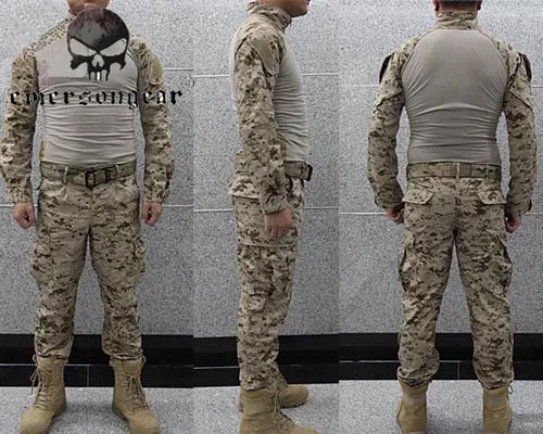 Emerson Wearable Airsoft Combat Uniform Suit Military Tactical Training Shirts&Pants Outdoor Hunting Shooting Clothing Set