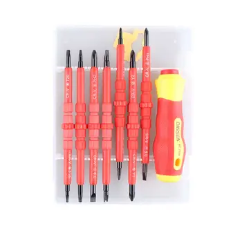 

Multitul Hand Tool 15 In 1 Magnetic Precision Screwdriver Set Tool Kit Torx Cross Flat Y U-Shape Slotted Screw Driver for Laptop
