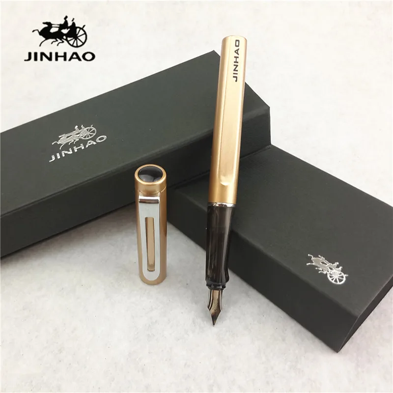 

1pc/lot JINHAO Fountain Pen 10 Colors JINHAO 599 Fountain Pens Red/Black/White Silver Clip Writing Supplies Stationery 14*1.4cm