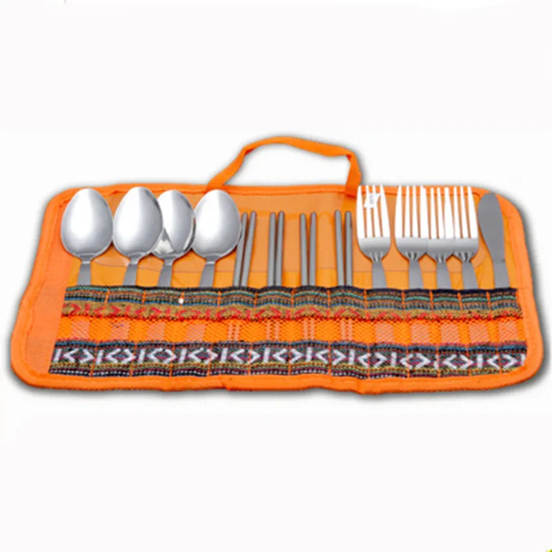 

Stainless Steel Portable Cutlery Set Dessert Tableware Coffee Fork in Dinnerware Setss Fork Spoon Knife Set