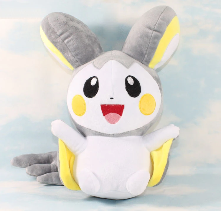 Japanese Anime Cartoon Plush Toy 32cm Emolga Stuffed Animals Plush Doll kawaii Toys Kids