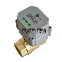 DN15, DN20, DN25, DN32 таймер управления LED моторизованный шаровой клапан, 2 way Латунь AC/DC 9~ 24 V Электрический таймер управляемый клапан