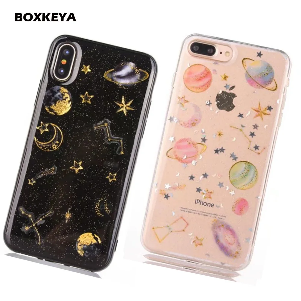 Fashion Luxury Glitter Stars Phone Cases For iPhone 7 7 Plus 6s 8 Plus