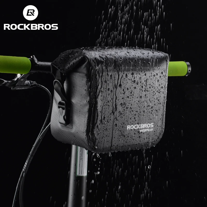 

ROCKBROS 3-4L Handlebar Bag Bicycle Waterproof Bike Bicycle Bag Front Tube Pocket Shoulder Pack Riding Cycling Bike Accessories