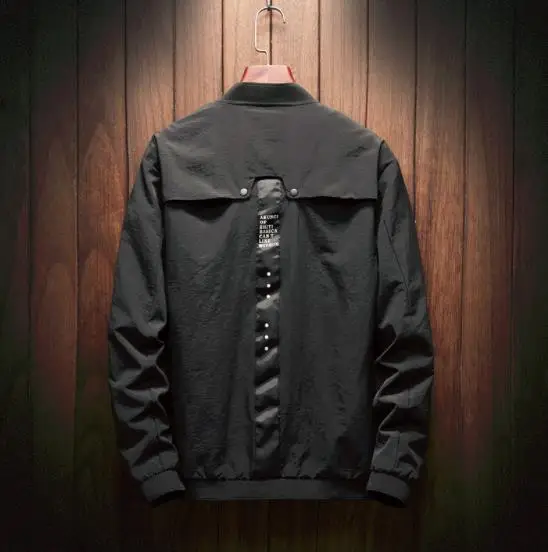 2018 Herrenjacke Spring Autumn Casual Solid Fashion Slim Bomber Jacket Men Overcoat Baseball Jackets Men's streetwear Jacket 4XL 2018 Herrenjacke Spring Autumn Casual Solid Fashion Slim Bomber Jacket Men Overcoat Baseball Jackets Men's streetwear Jacket 4XL