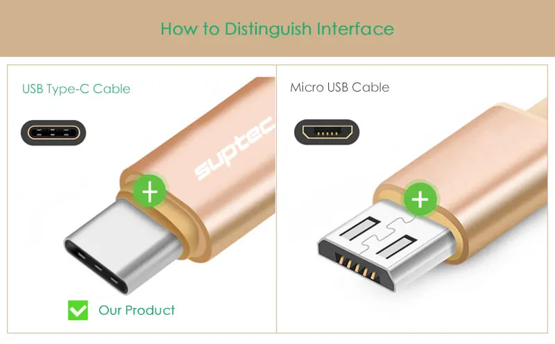 SUPTEC плетеный нейлоновый usb type C type-C кабель для зарядки и синхронизации данных для samsung S8 S9 Xiaomi 5/5S huawei P10 P20 USB-C зарядное устройство