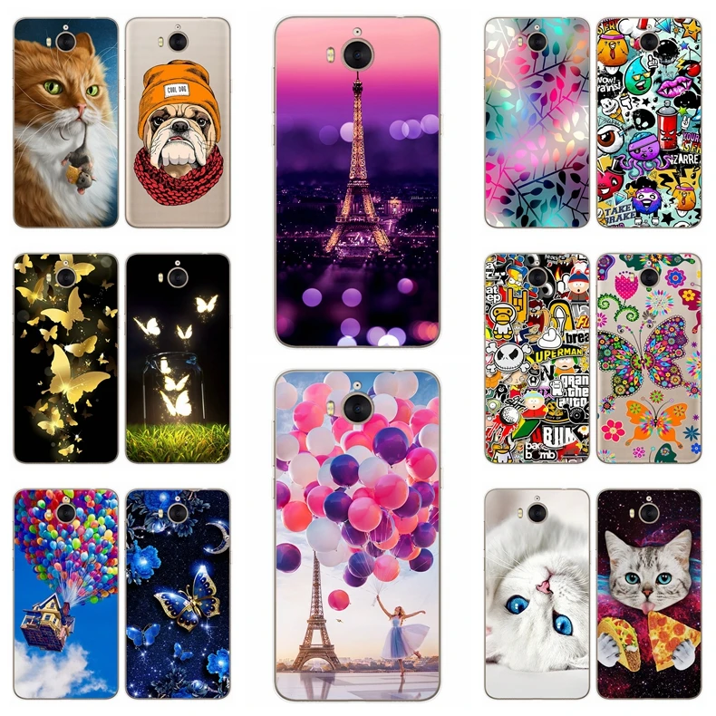 

Soft Silicone 5.0" Huawei Y5 2017 Y6 2017 Case Cover Paint TPU Huawei Y5 2017 Phone Case for Huawei Mya-L22 Mya-u29 Fundas coque