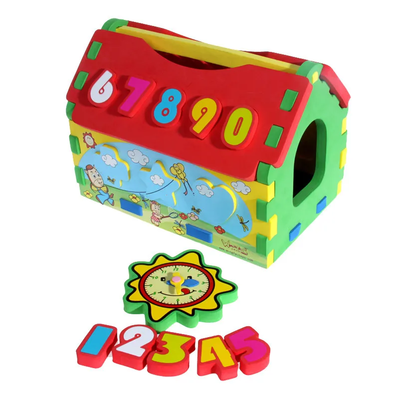 

Early Development Toy EVA foam Digital House building blocks Kids Educational toys