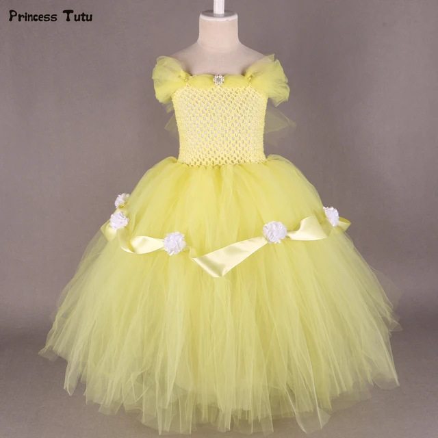 beauty and the beast flower girl dresses