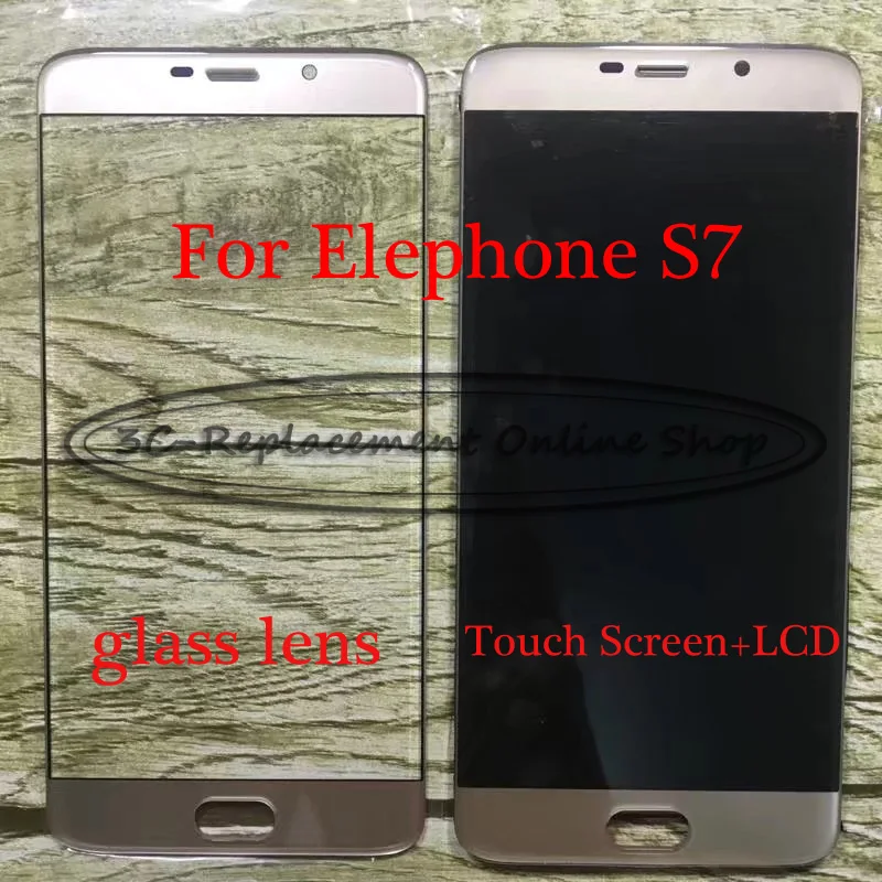 Black/Gold/Blue 5.5 inch For Elephone S7 Full LCD Display + Touch Screen Digitizer Assembly Replacement | Мобильные телефоны и