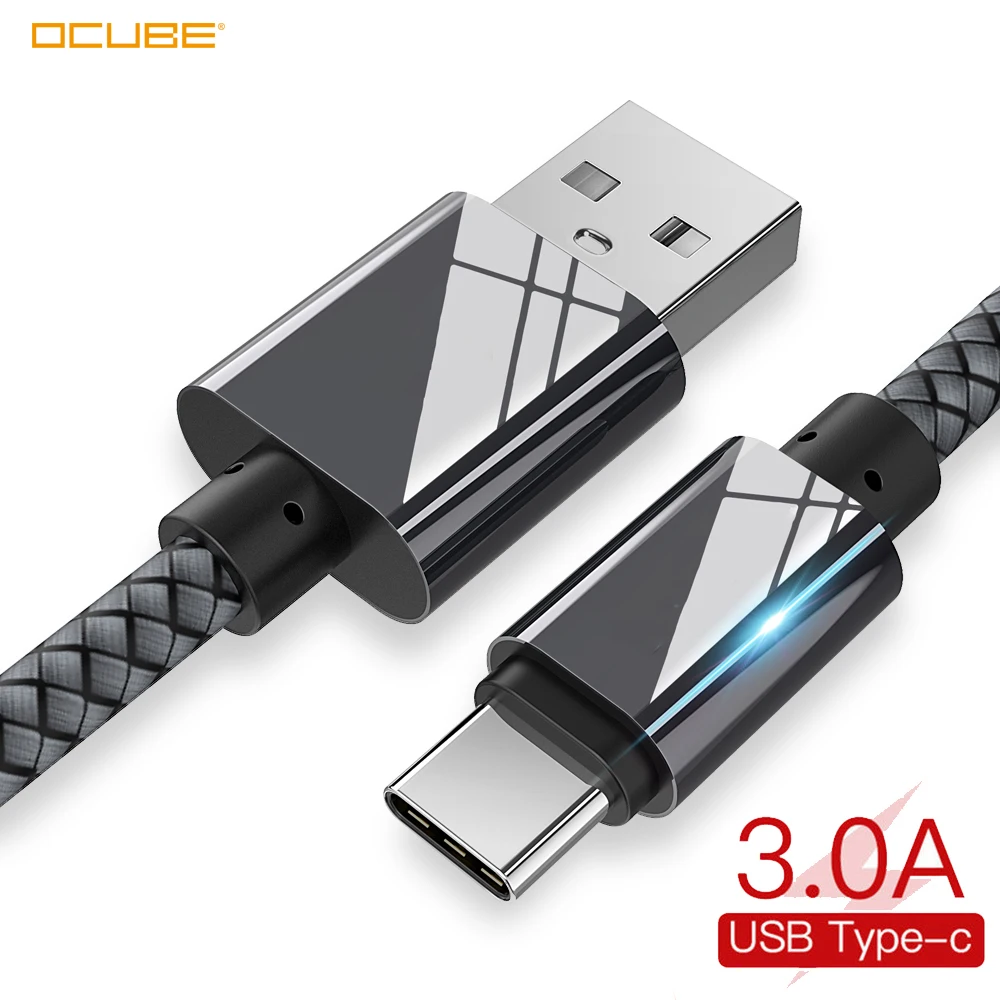 

Ocube 3a Usb Type C Cable For Xiaomi Redmi Note 7 Usb-c Mobile Phone Fast Charging Type-c Cable For Samsung Galaxy S9 S10 S10e