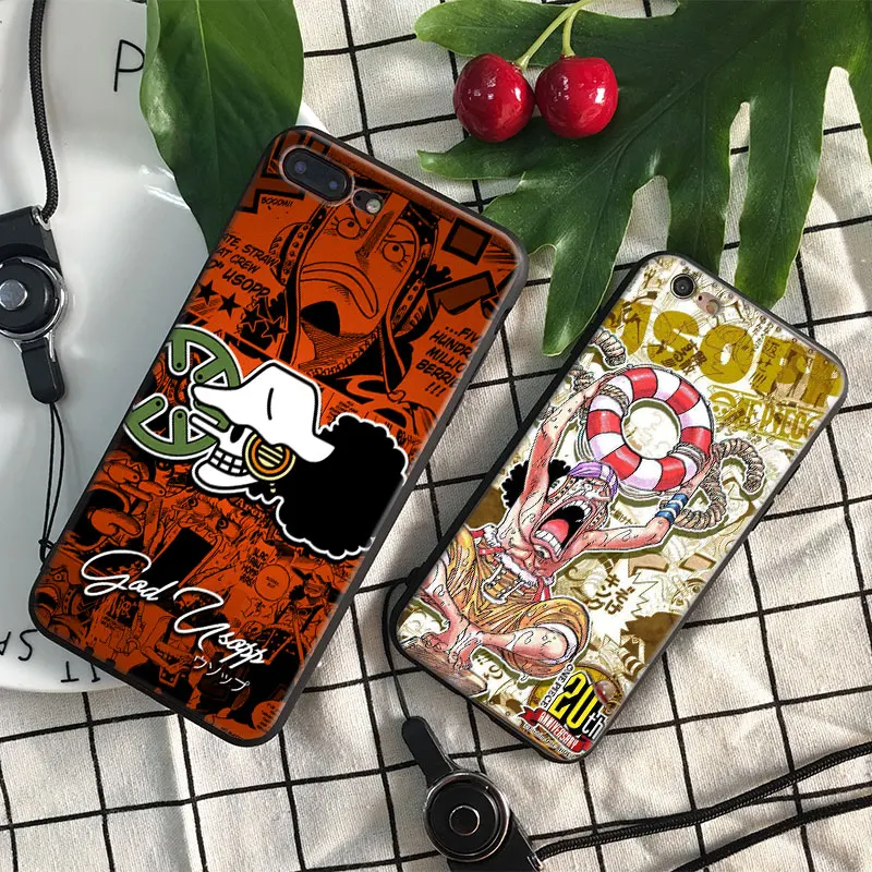 

One Piece Usopp Coque anime soft silicone TPU Phone Case cover Shell For Apple iPhone 5 5s Se 6 6s 7 8 Plus X XR XS MAX