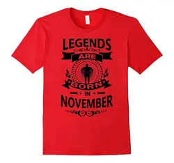 GILDAN брендовая мужская рубашка C345 LEGENDS BORN IN NOVEMBER Gym t-shirt тренировка ММА