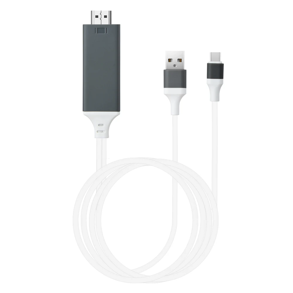 

3 in 1 USB C HDMI Cable USB 3.1 Type C to HDMI Adapter Converter 4K 1080P 2M HDTV Cable for MacBook HDTV Projector