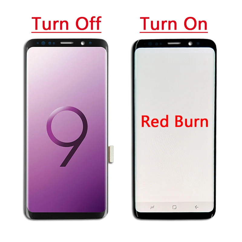 Оригинальный AMOLED сменный ЖК дисплей для SAMSUNG Galaxy S9 + с ожогом сенсорный экран