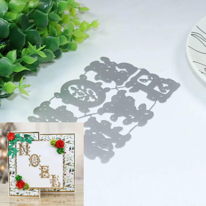 

JOY and NOEL Stencil Metal Cutting Dies For DIY Scrapbooking Paper Card Craft Embossing Dies
