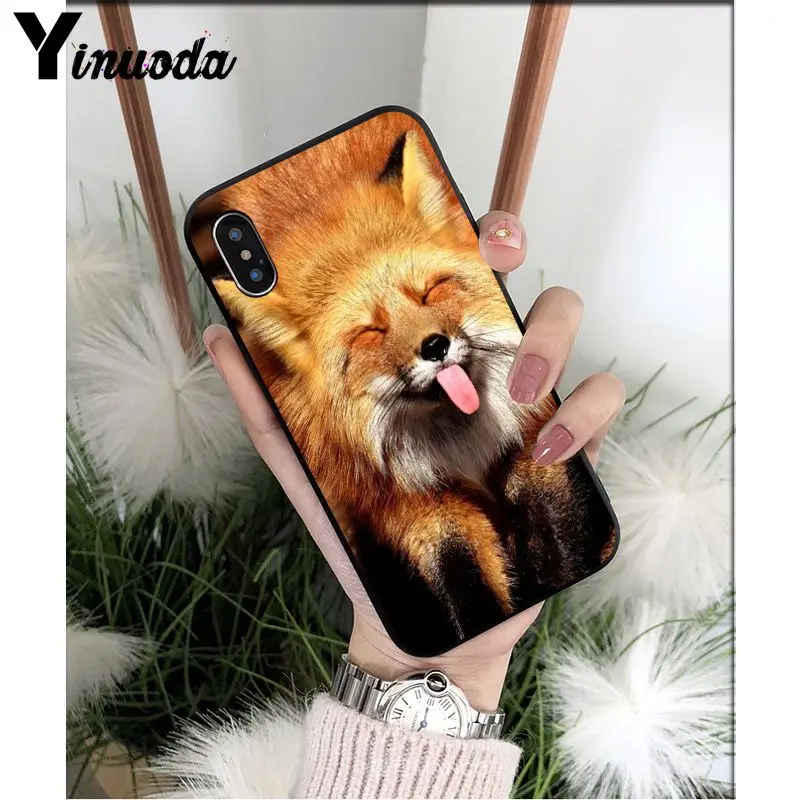 Yinuoda аниме лиса Забавный foxs милый мягкий Силиконовый ТПУ чехол для телефона iPhone 5