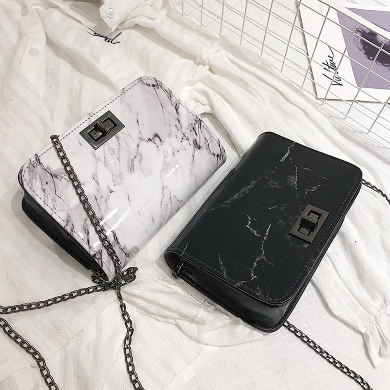 

Women Marble Pattern Shoulder Bag Tote Handbag Leather Messenger Bags Hobo Purse