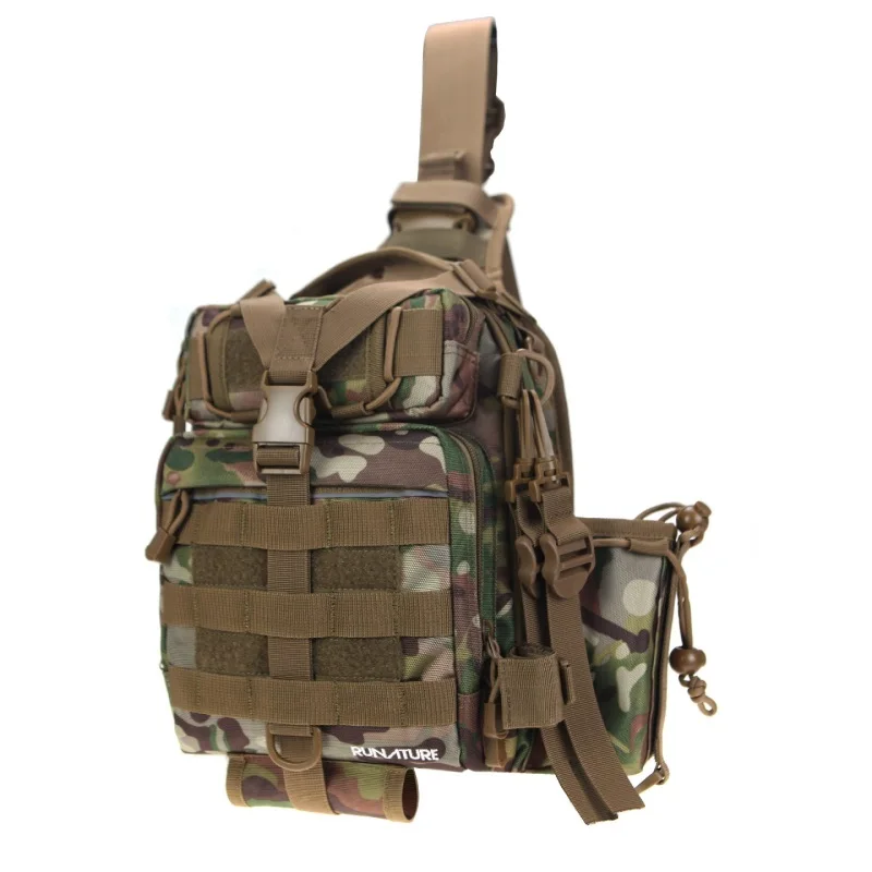 Bolsa de Peito para Homens e Mulheres à Prova Bolsa para Caminhadas Corpo ao ar Runature Esportes Dwaterproof Água Náilon um Ombro Pesca Cruz Livre Sling Bolsa 2 um ombro saco para caminhadas pesca cruz corpo ao ar livre sling saco