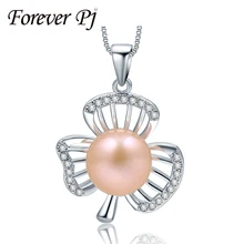 2016 Super Top Quality AAAA Pearl Pendant Necklace For Girlfriend font b 925 b font Sterling