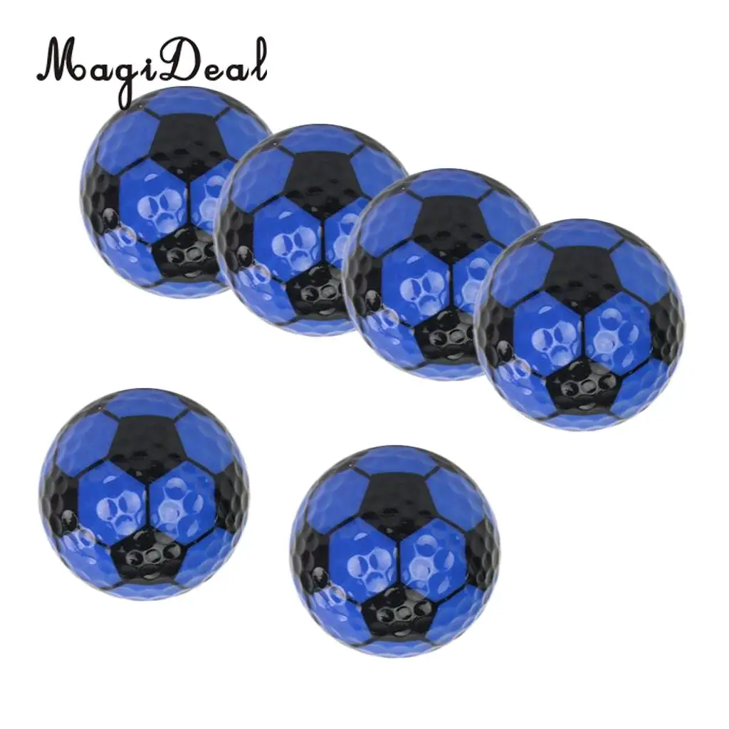MagiDeal Set 6 Golf Ball Training Practice Balls for Children Adult Beginners Home Garden Travel Indoor Outdoor Sports Gift