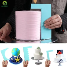 Моделирование Гладкий полировщик для торта Скребок Лезвия лопатки для теста кондитерские изделия ГРЕБЕНКА для глазури набор для выпечки инструменты для тортов DIY формы для выпечки