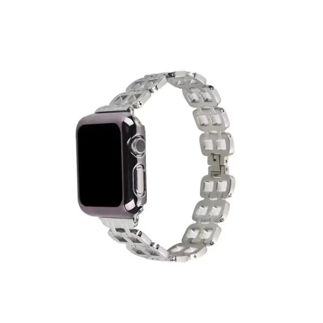 38 42 мм роскошный ремешок для часов Apple Watch серии 1 2 3 наручный из нержавеющей стали