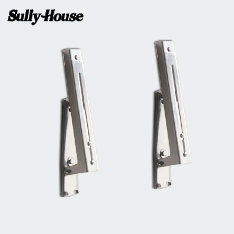 Sully House 304 Stainless Steel Multifunctional Microwave Oven Shelf Rack Adjustable Standing Type Double Kitchen Storage Holder