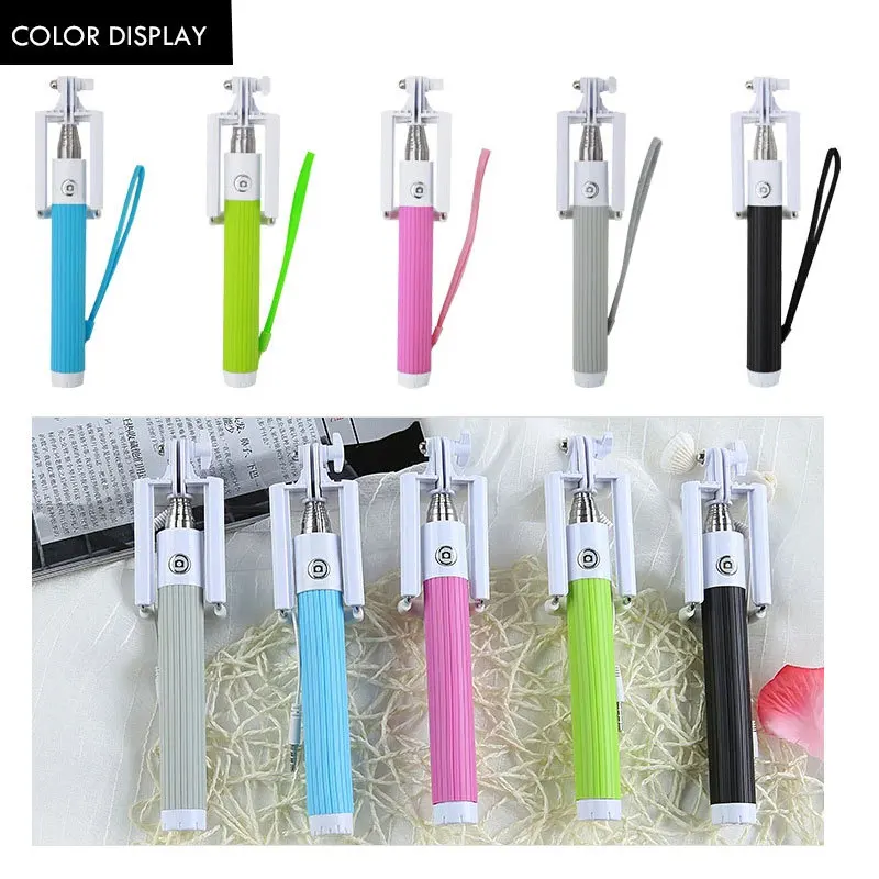 Audio cable Wired Selfie Stick Selfie Timer Self P...