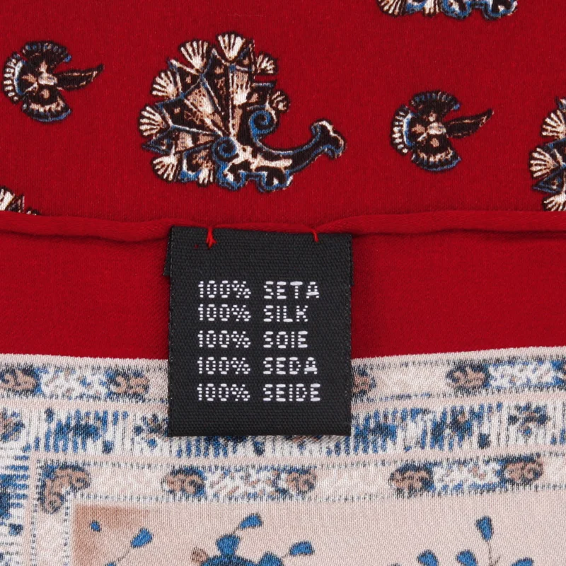 High Quality 100% Natural Silk Hand Rolled Pocket Handkerchief Luxury Pocket Square Hanky With Gift