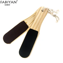 Двусторонняя пилка для удаления омертвевшей кожи, пилочки для удаления омертвевшей кожи, грубые мозоли, скраб для удаления пятки, деревянная ручка, Песочная бумага, инструменты для ухода за ногами, педикюр