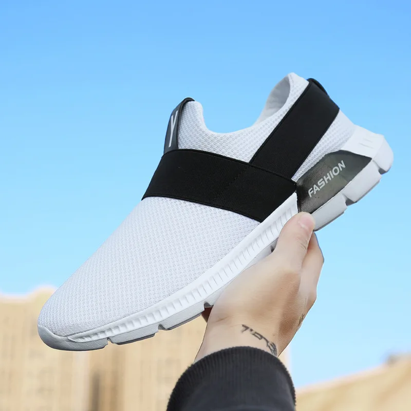 

2019 spring large size one foot men's shoes mesh breathable casual sports outdoor running shoes