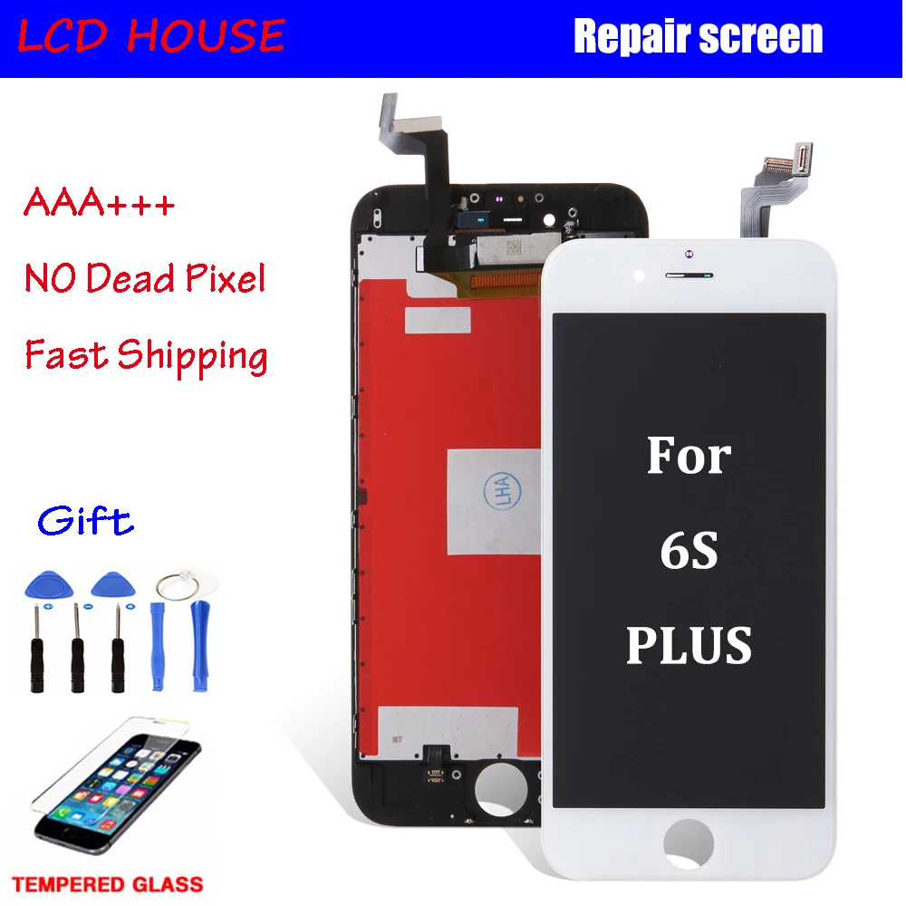 

100% Tested AAA Quality LCD Display Screen For iPhone 6S Plus 6SP LCD Assembly Touch Screen With Digitizer No Dead Pixel