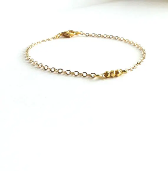 Delicate Gold Bracelet Thin Minimalist Jewelry Delicate Gold Bracelet Thin Minimalist Jewelry Gift