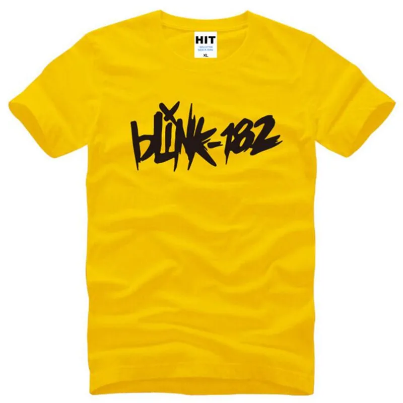 Футболка мужская хлопковая с надписью BLINK 182 в стиле панк рок|Футболки| |