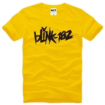 

Punk Rock BLINK 182 Letter Printed Mens Men T Shirt Tshirt Fashion Summer New Short Sleeve Cotton T-shirt Tee Camisetas Hombre