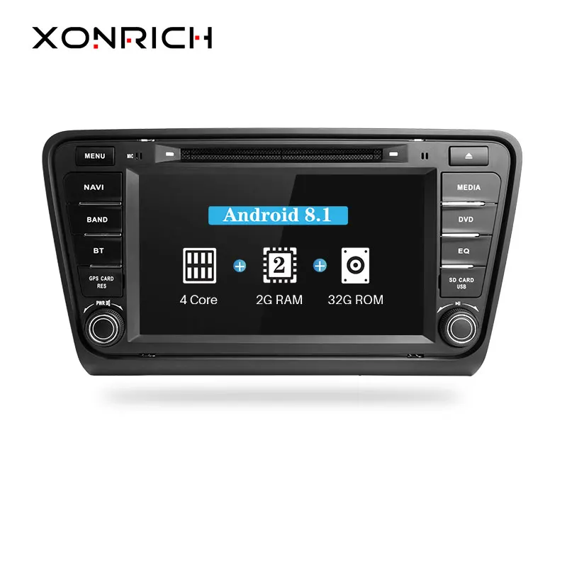 

2 Din Car DVD Player GPS For Skoda Octavia A7 Rapid Spaceback 2014-2017 Android 8.1 Quad Core Multimedia Stereo Radio Navigation