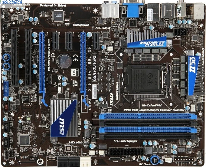 

Free shipping original motherboard for MSI Z68A-GD55(B3) LGA 1155 DDR3 boards Solid Capacitor z68 Desktop motherborad