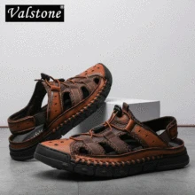 Valstone/Коллекция года; мужская повседневная обувь из сетчатого материала; пляжные прогулочные сандалии; Лоферы ручной работы на резиновой подошве; летняя обувь для мужчин; обувь на плоской подошве для вождения