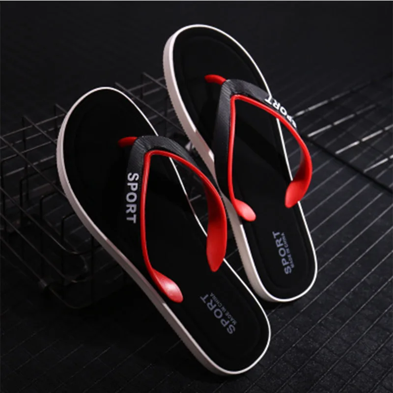

2019 New Arrival Summer Flip Flops High Quality Beach M Sandals Non-slide Slippers Casual Shoes Outdoor Summer Beach Slippers