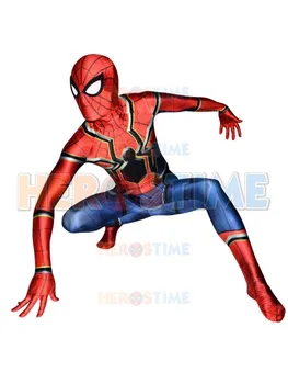 

Spider-Man Homecoming Costume Superhero Iron Spiderman Costume Fullbody Zentai Suit For Adult/Kids