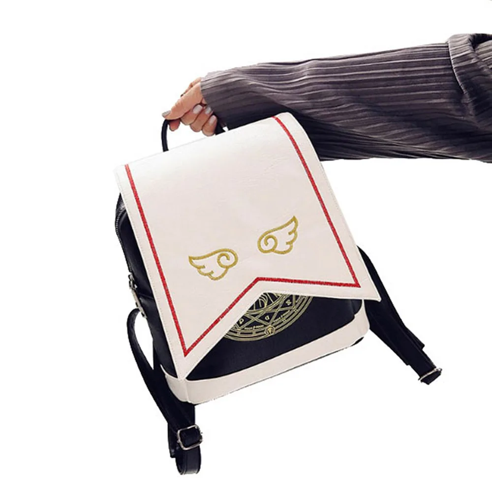 

Sakura Card Captor KINOMOTO Sakura Schoold Bag Backpack Magical Card Bag Halloween Carnival Cosplay Anime Bag Gift