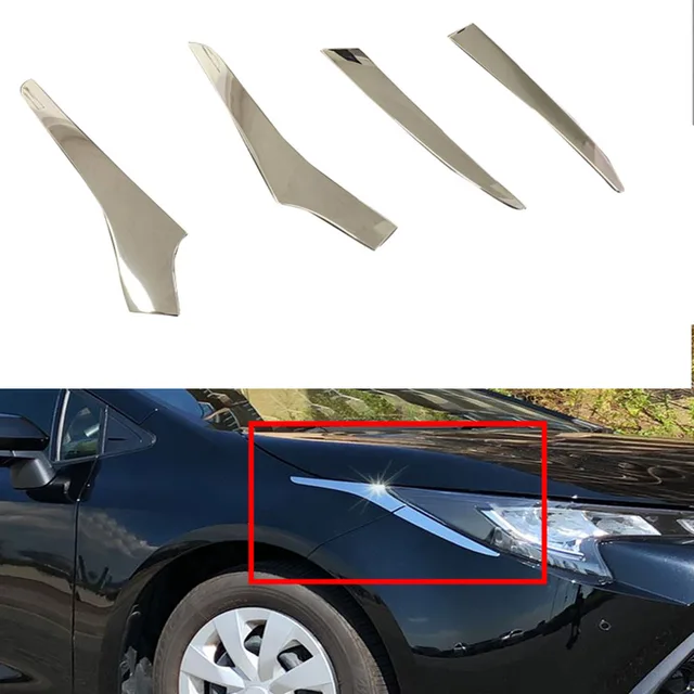 Car Styling Car Auto Decorative Accessories Headlight Decoration Cover Trim For Toyota Corolla ...