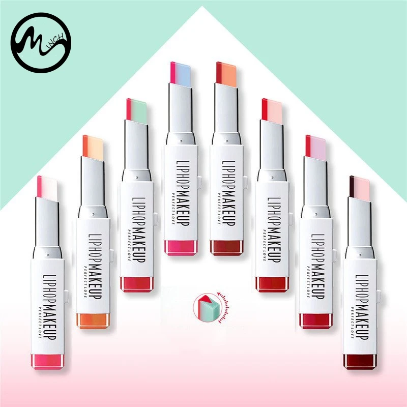 

MINCH Two Colors Lipstick Korean Style Make Up Gradient Tint Lip Stick Permanent Waterproof Lip Balm For Girls