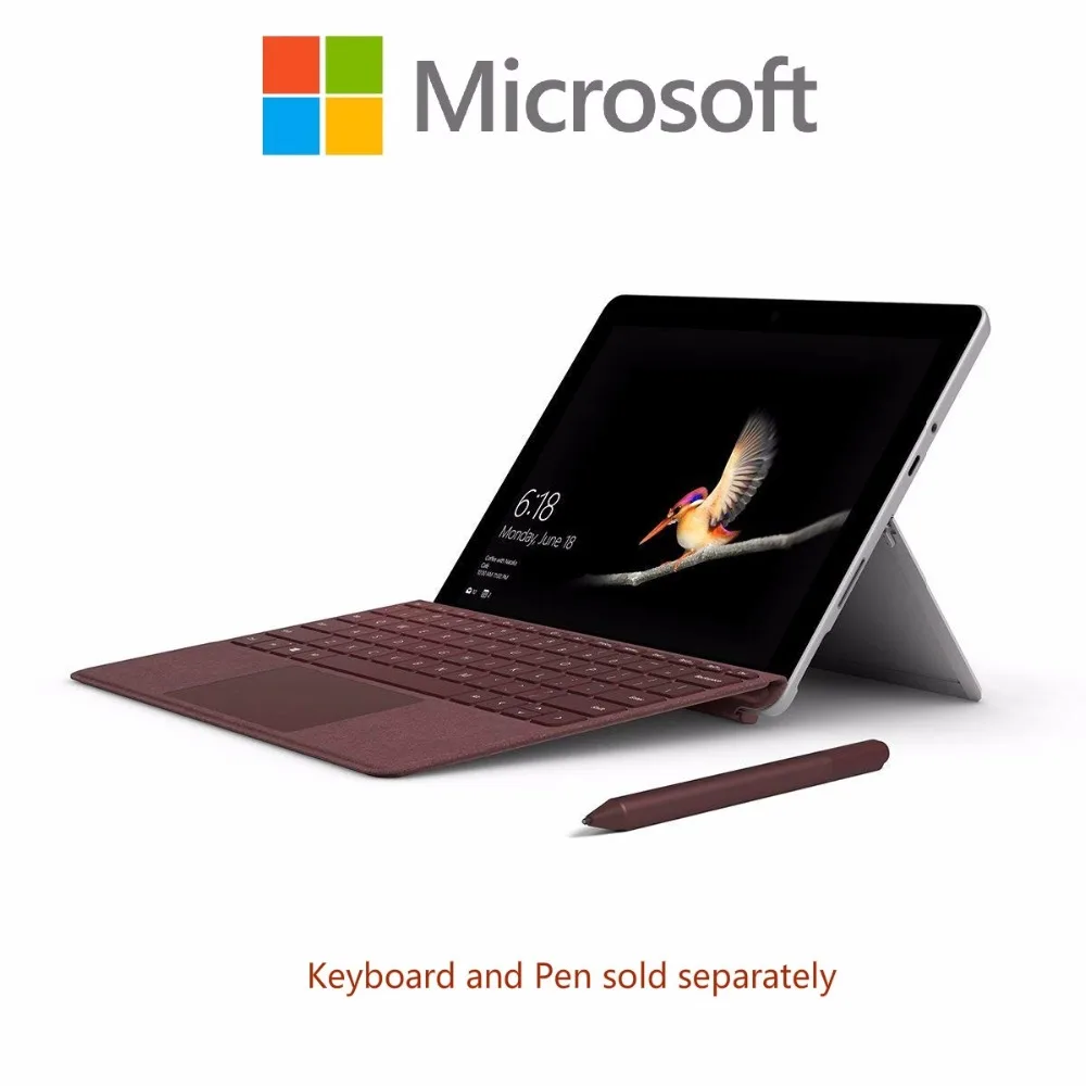 

New! Microsoft Surface Go 10" TouchScreen Intel Pentium Gold 8GB Memory 128GB ROM eMail Chat Office MultiTask UltraThin Windows